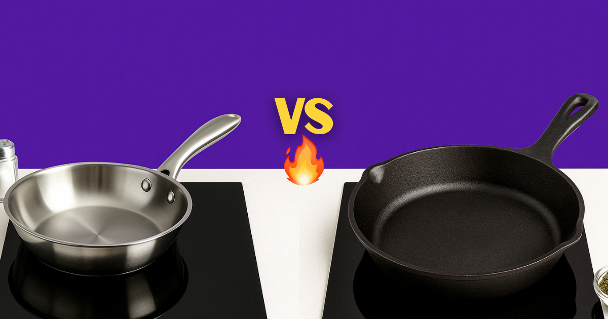 Poêle inox vs fonte : quelle est la meilleure option ?
