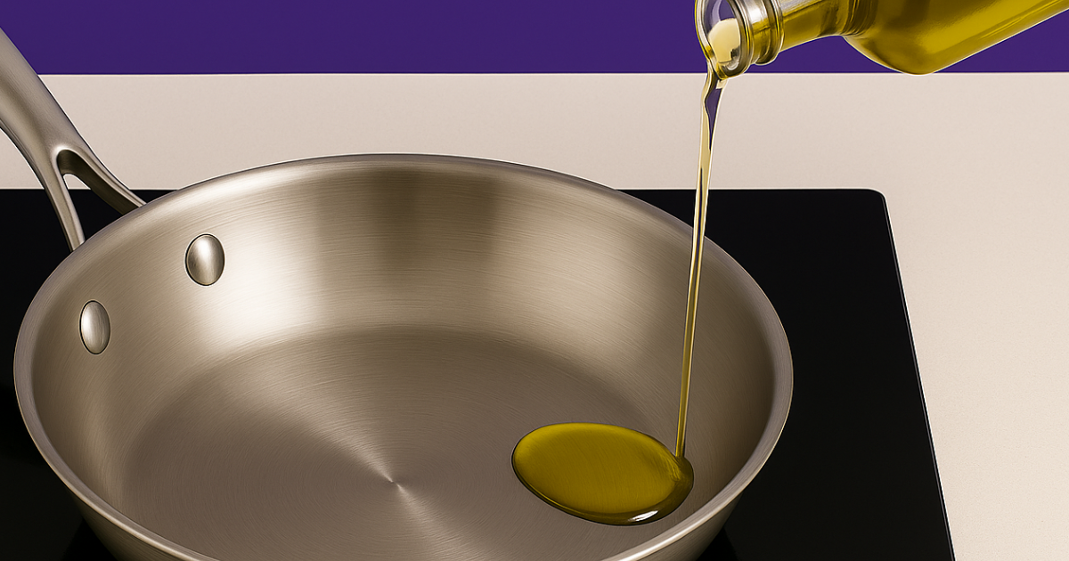 Faut-il huiler une poêle en inox avant la cuisson ?